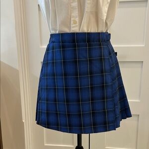 Wild Fable Blue Checkered Mini Skirt